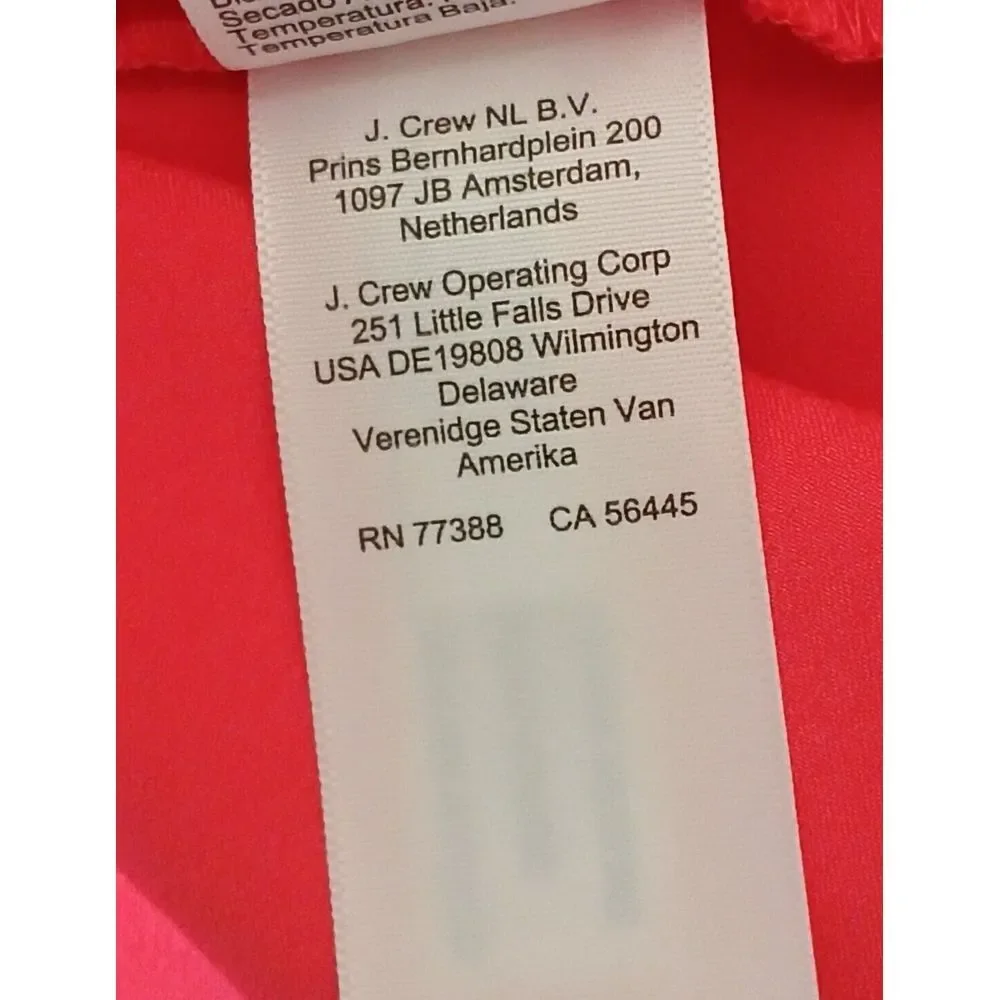 J Crew‎ Women's Coral Sleeveless With Buttons In The Back Top Medium Size XS